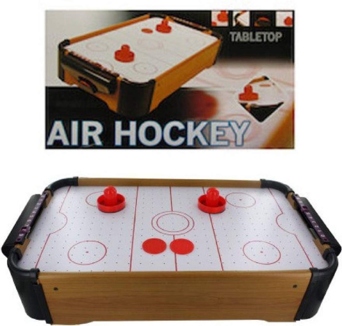 Air Hockey Mini Table Top Hockey Game for 2 Players Mini Table Air