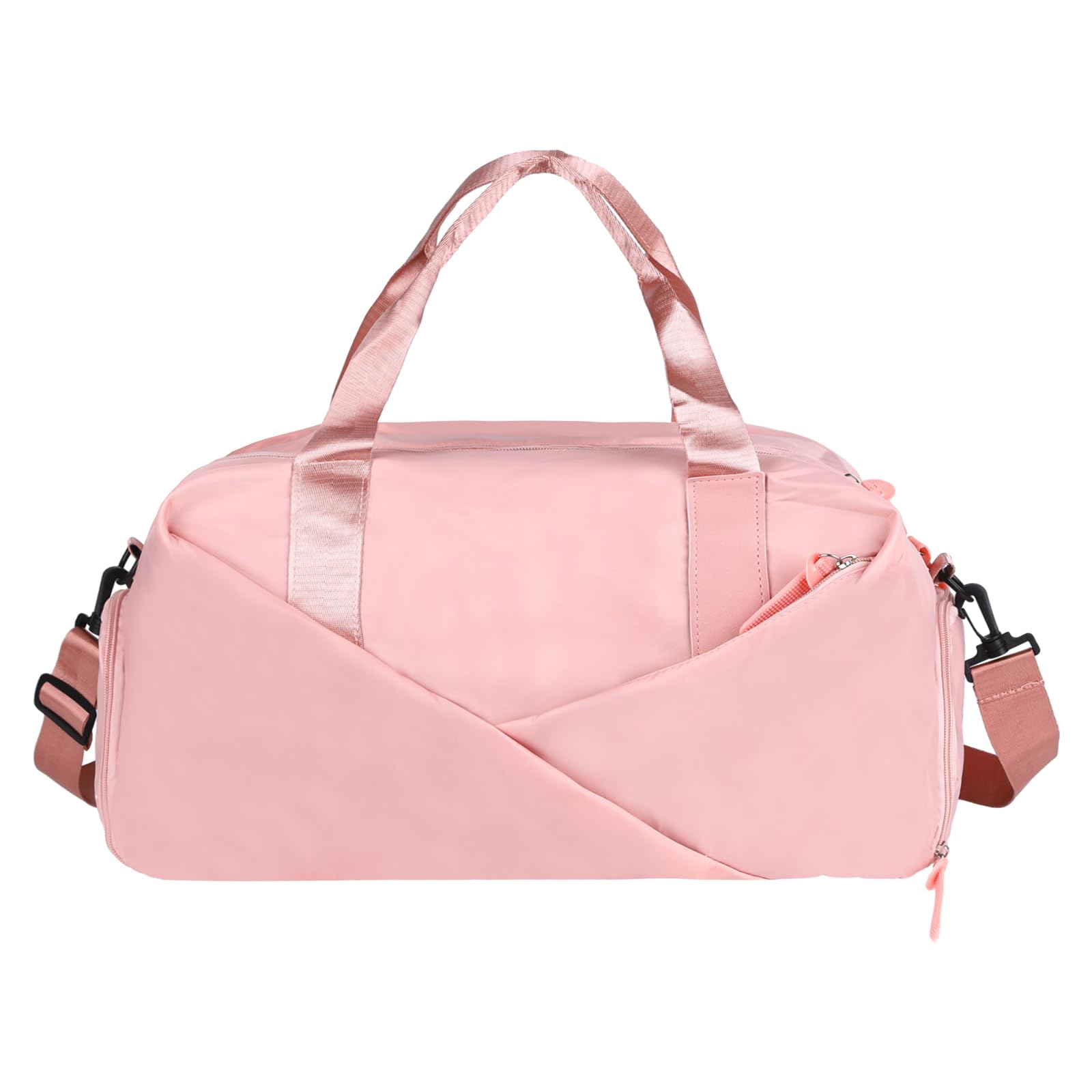 30L Gym Bag Sports Duffel Bag with Wet Pocket and Shoe Compartment Waterproof Travel Bag for Men Women Cabin Bag Hand Luggage Carry on Bag Travel Holdalls for Gym, Sports,Travel,Swimming (Pink)