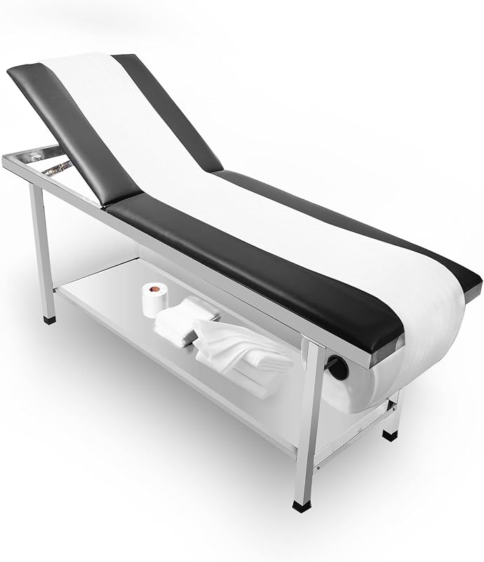Mesa de examen ajustable, la cama para médicos con patas plegables es estable y duradera, la mesa de examen médico plegable tiene capacidad para 500 libras para exámenes clínicos, masajes, camas de spa, belleza