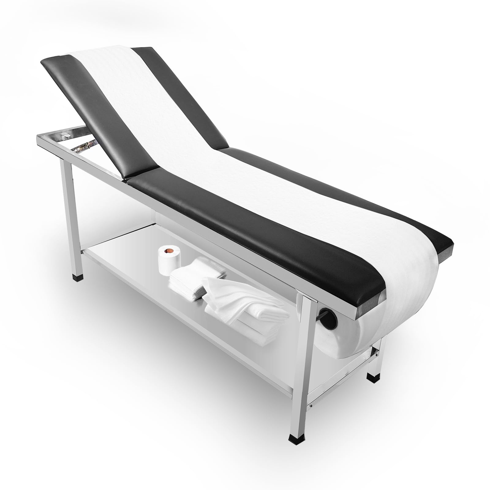 JJFFTAO Adjustable Exam Table?Doctor Bed with Folding Legs is Stable and Durable?Folding Medical Exam Table Holds 440 lbs?for Clinical Examination ?Massage ?Spa Beds?Beauty