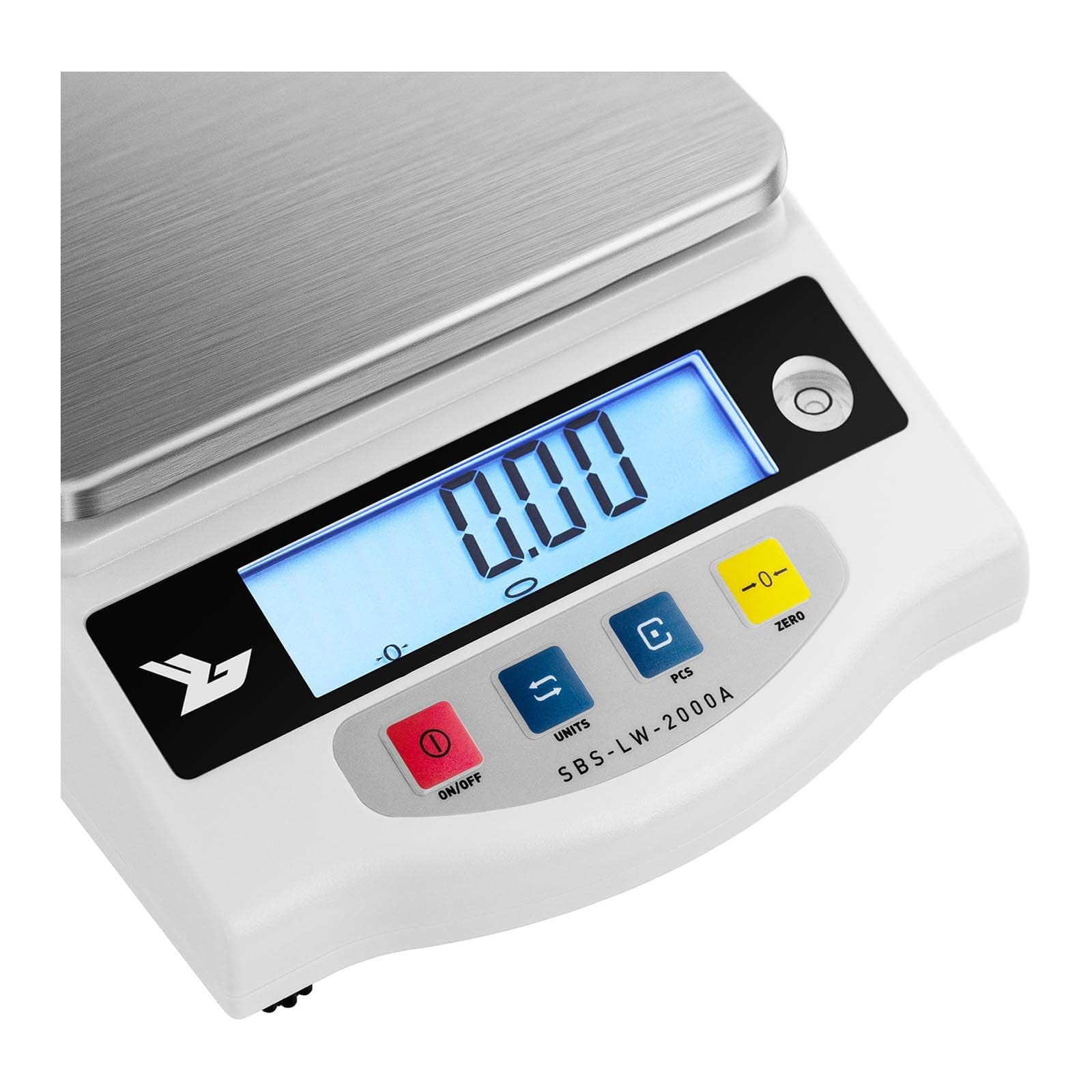 Steinberg Systems Präzisionswaage 2000 g / 0,05 g 12 x 10 cm Stellfläche LCD silbern Feinwaage