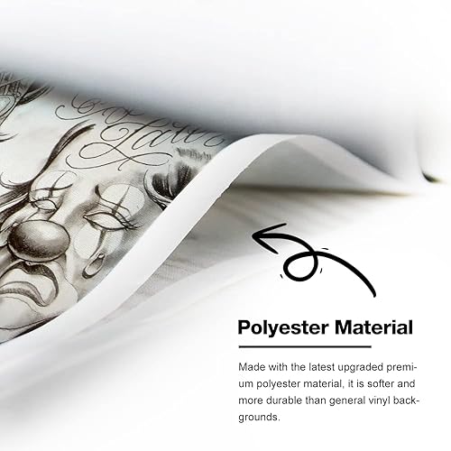 Miniatura 5 de Póster artístico de 5 x 3 pies con texto en inglés "Smile Now Cry Later", para sesión de fotos, decoración de pared de habitación (60 x 36 pulgadas)