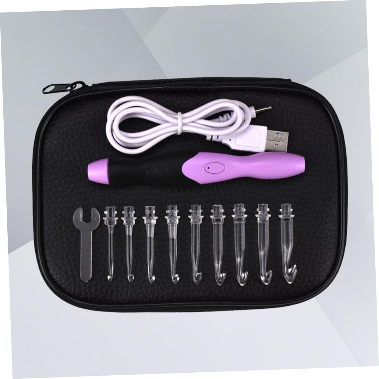 LED Crochet Hook Set for Beginners and Intermediate Crafters 45pcs