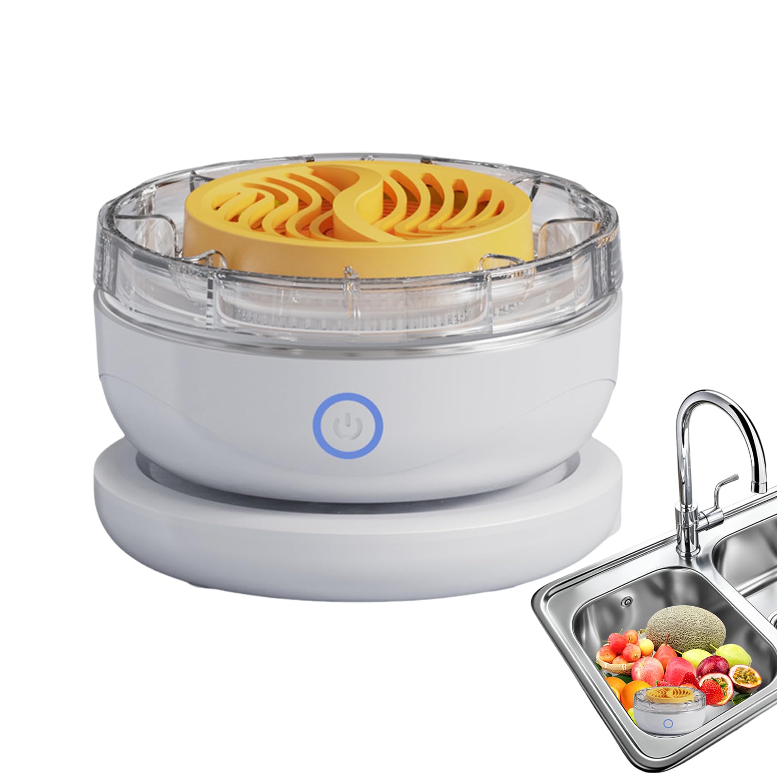 Limpiador de frutas y verduras automático y purificador portátil recargable de cocina