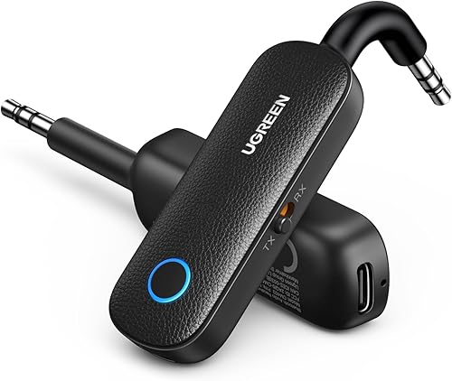 Miniatura 9 de UGREEN Transmisor Receptor Bluetooth para 2 AirPods o Dispositivos BT, Transmisor Inalámbrico Bluetooth para Auriculares, Adaptador de Audio
