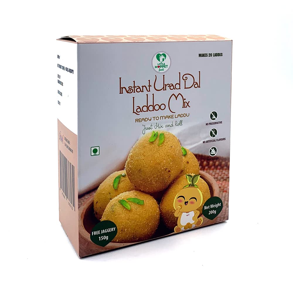 Little Moppet Foods Instant Urad Dal Laddoo Mix - 350g - Healthy Diwali Sweet (B09VH1LVKR) Amazon Price History, Amazon Price Tracker