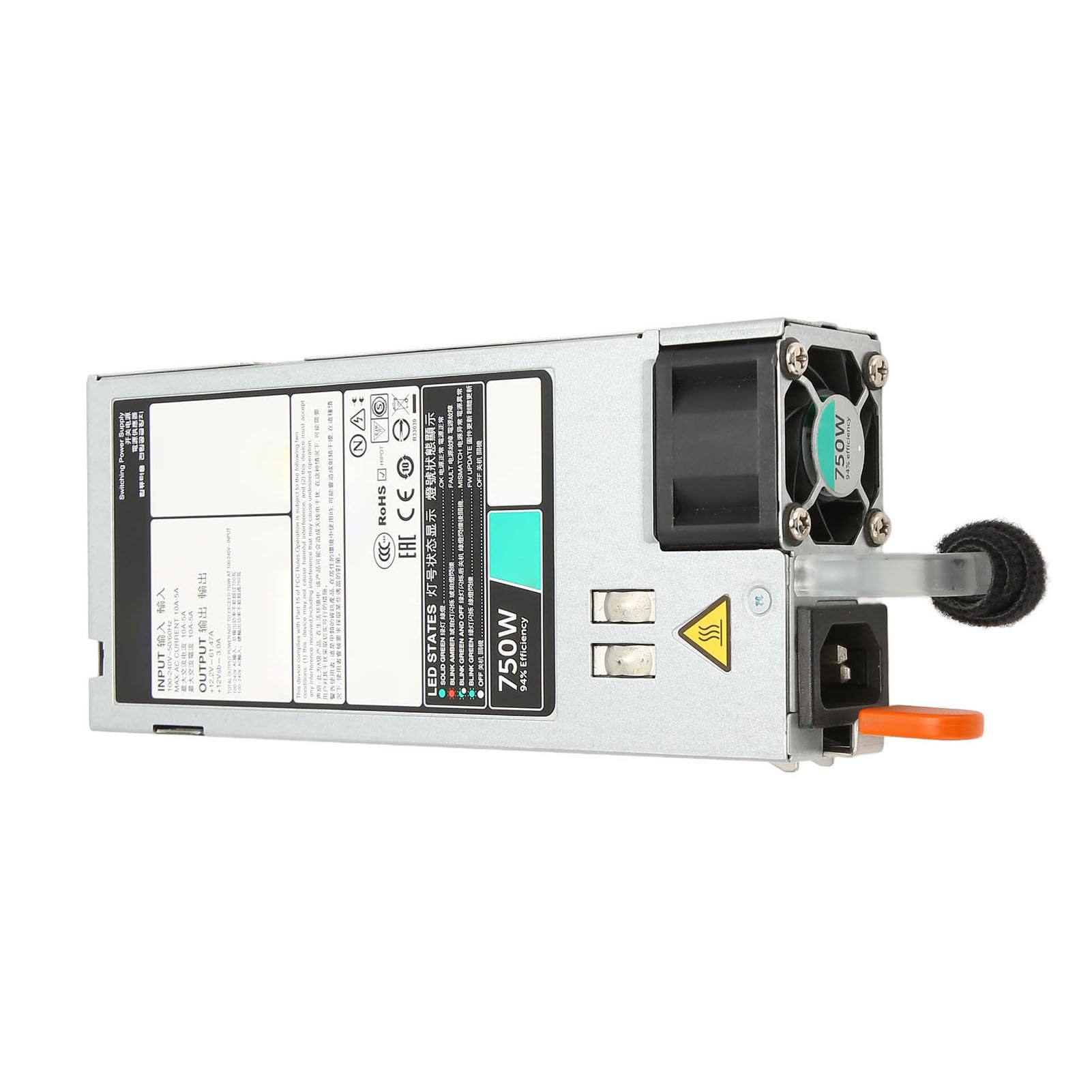 POENVFPO Fuente de Alimentación de Servidor de 750 W de Alto Rendimiento para R630 R730 R740 con Ventilador de Refrigeración