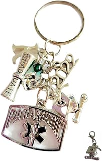 Handmade Personalised 2020, 2021, 2022 Graduation Congratulations Paramedic Keyring Bag Chain with Initial