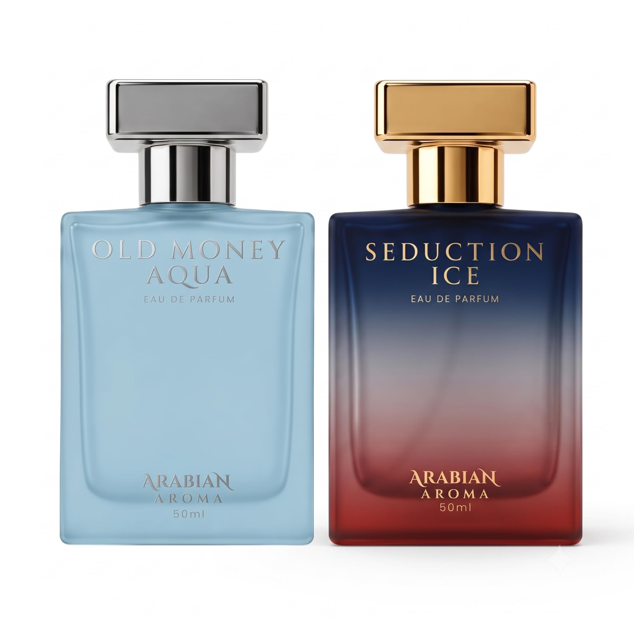 Arabian Aroma Old Money Aqua & Seduction Ice Perfume Combo, 50ml - Image 1
