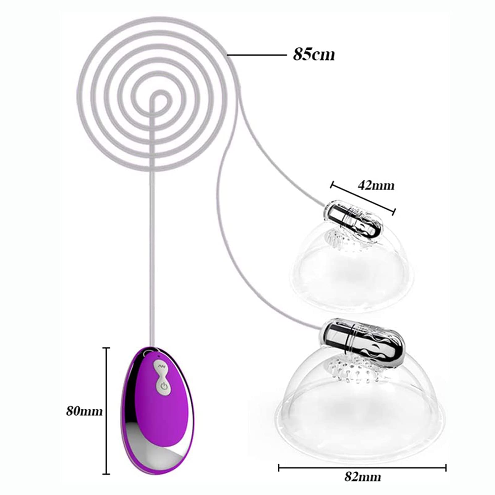 Vibromasseur 20 Modes Sucker de Mamelon Vibrantes,Juguetes Sexuales Pour Femme Appareil de Massage Pompe Stimulateur De Poitrine Adulte pour Couple/Femme/Homme,Rosado