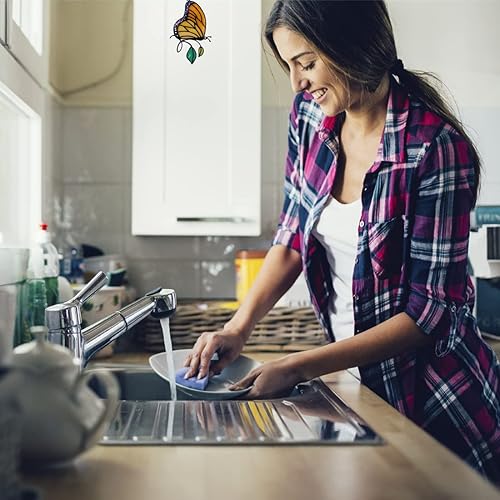 Miniatura 8 de Atrapasoles para ventana de vitral, mariposa para colgar en la ventana, adorno colgante colorido, atrapasoles, ventana interior, hogar, jardín,