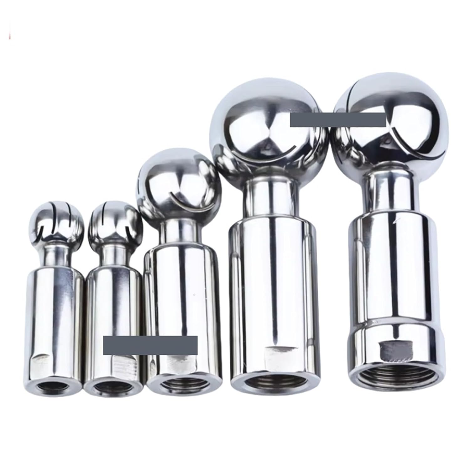 Rotary Spray Cleaning Ball Stainless Steel Spray Ball Head 304 316L Multiple Thread Sizes CIP Sanitary Female Thread(36893,316L)