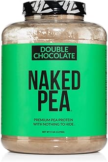 Pea - Double Chocolate Protein from US & Canadian Farms, Organic Cocoa, Organic Coconut Sugar - No GMO, No Soy, and Gluten Free, Aid Growth and Recovery - 53 Servings