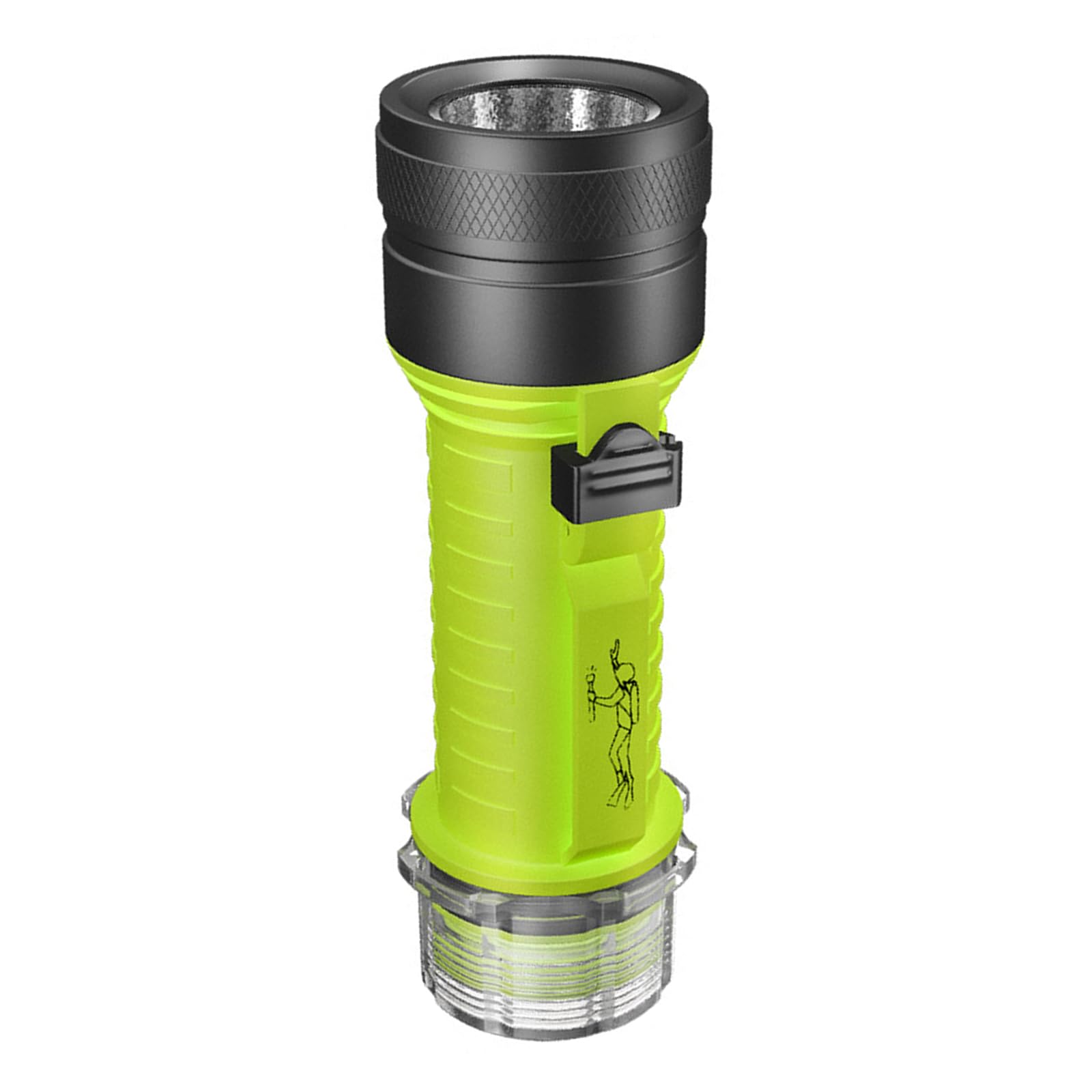 Torches de plongée pratiques à LED - Étanche - Texture en alliage d'aluminium - Pour activités sous-marines en plein air, spéléologie, exploration