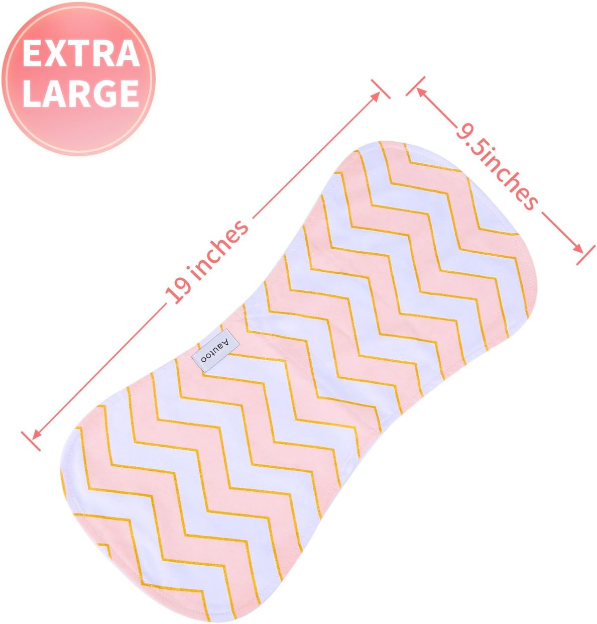 Baby Burp Cloths for Girls 5 Pack Burp Cloths Towel Burping Rags for Babies Newborns Baby Shower 100% Super Absorbent Organic Cotton Soft Triple Layer : Baby