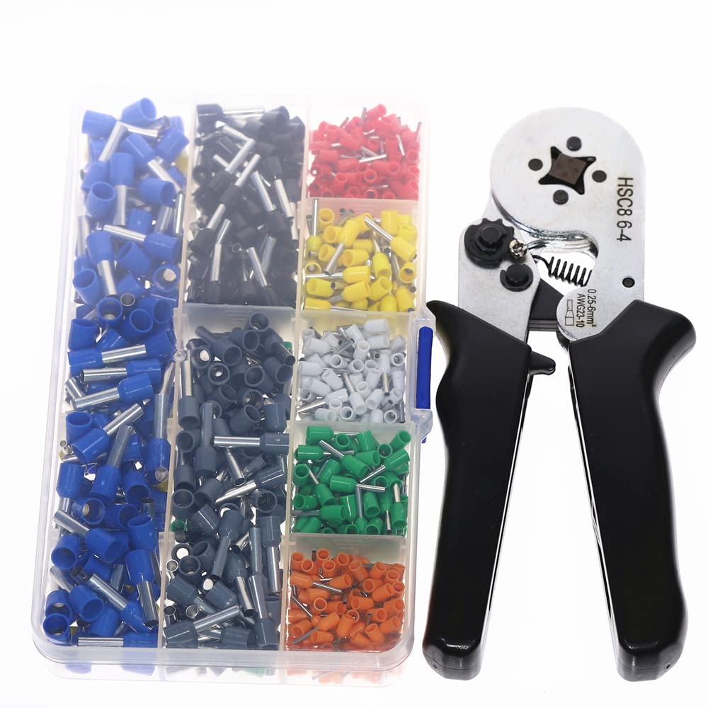złącza przewodów, Tuleje złączy Wykonawcy Szczypce do zaciskania tulejek(6 6b 800pcs kit)