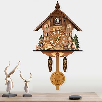 Cuckoo Clock for Wal, Vintage Clock, Decorative Wall Clock for Home Decor, Fun Design