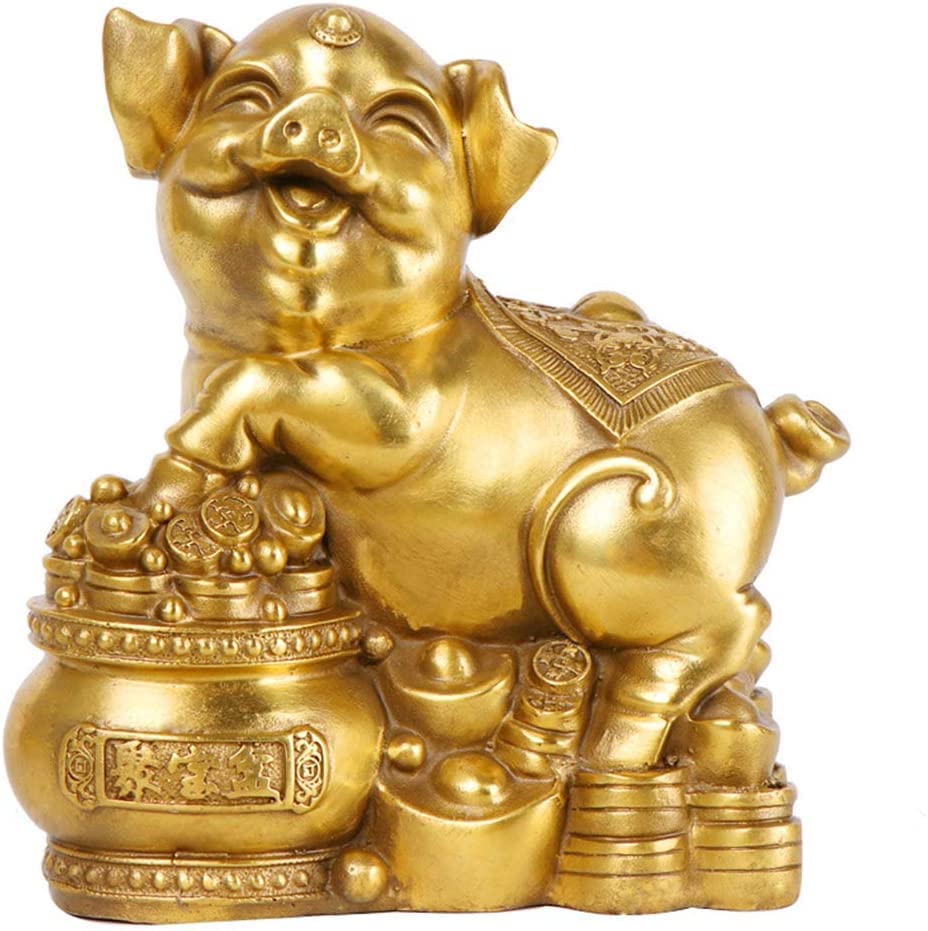 ? Materiale: è realizzato in ottone. Dettagli squisiti ed emozioni danno vita a questa statua! (Il prodotto potrebbe presentare una leggera differenza di colore a causa dello scatto e del viraggio tardivo. Fare riferimento al prodotto reale.).
