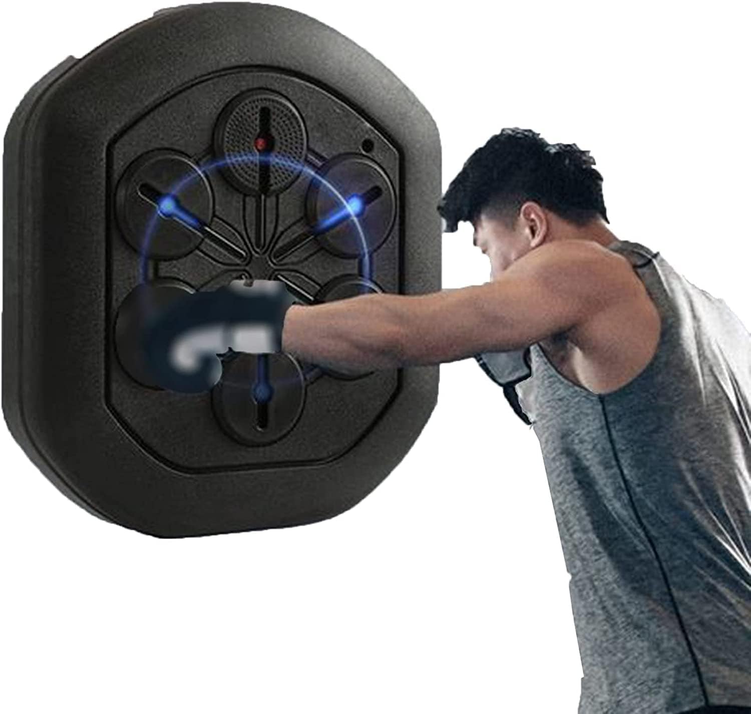 Boxing Reaction Target Boxing Machine, Electronic Boxing Practice Wall Target, Music Smart Boxing Target Adult Boxing Machine Trainer, Wall Mounted Boxing Training