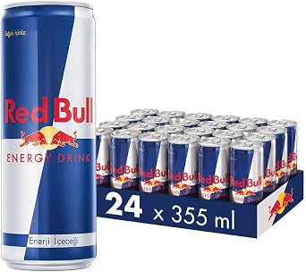 Red Bull Enerji İçeceği 355 ML (24'Lü Paket, 355 ML x 24 Adet), Enerji, Kutu