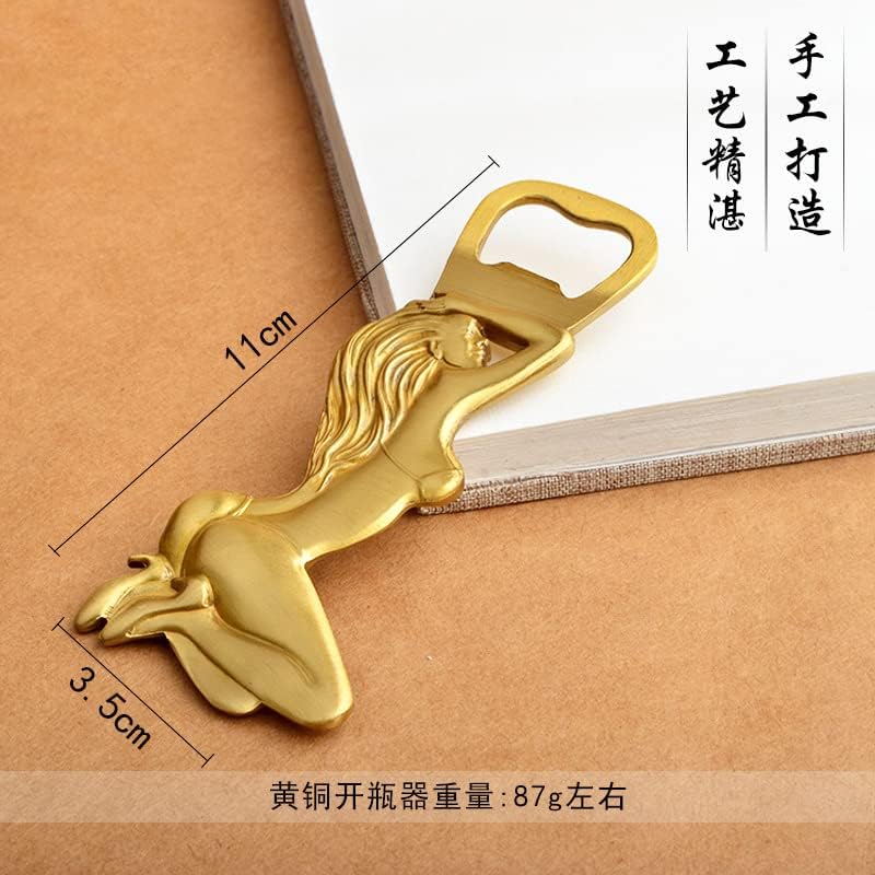 黄铜创意人形开瓶器酒瓶起子随身携带户外求生汽车钥匙扣多用瓶起(黄铜-比基尼美女开瓶器) image 2