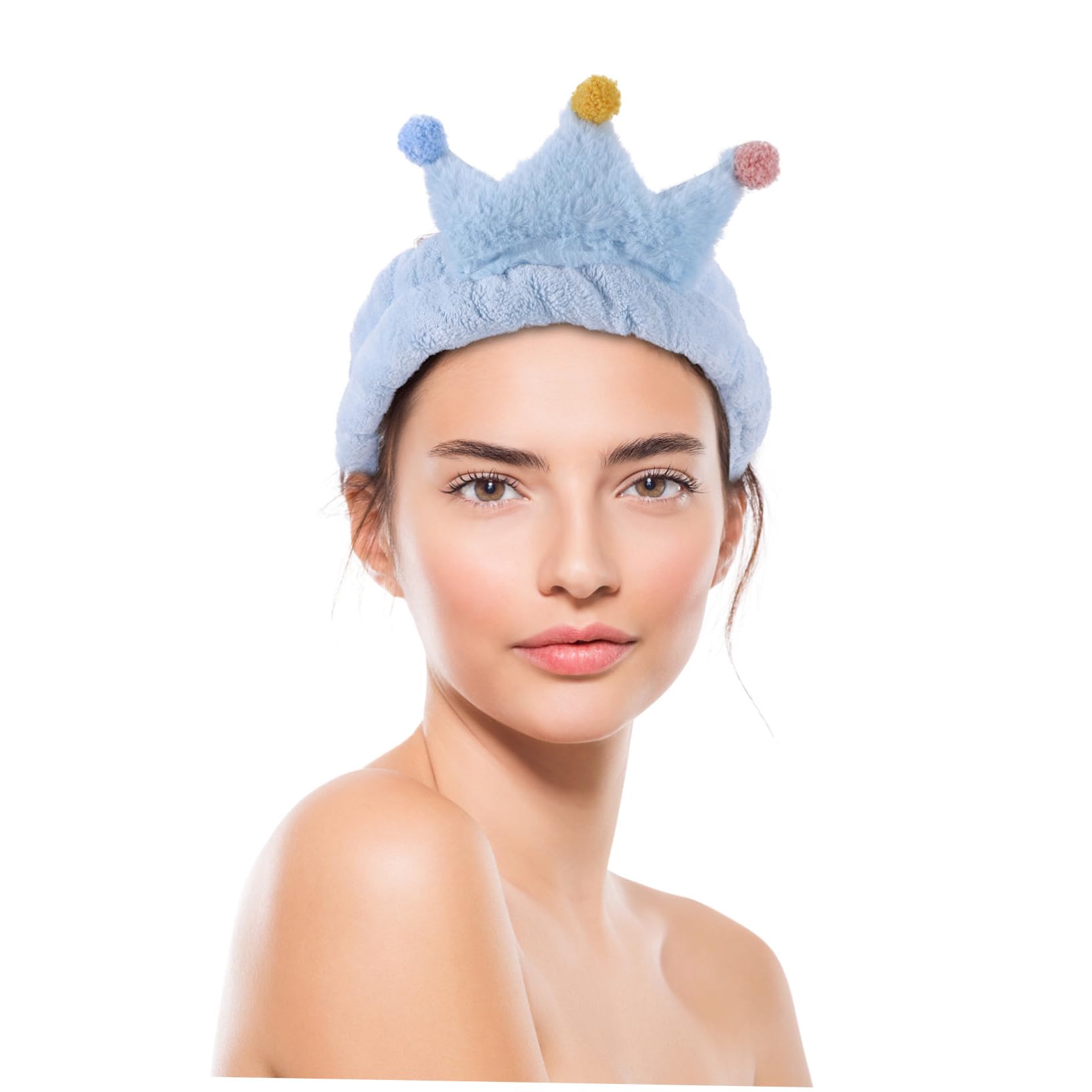 DOITOOL 9 Pz per cosmetica per il lavaggio del viso tiara fasce per in vello di corallo fasce elastiche per Terme trucco Rossore