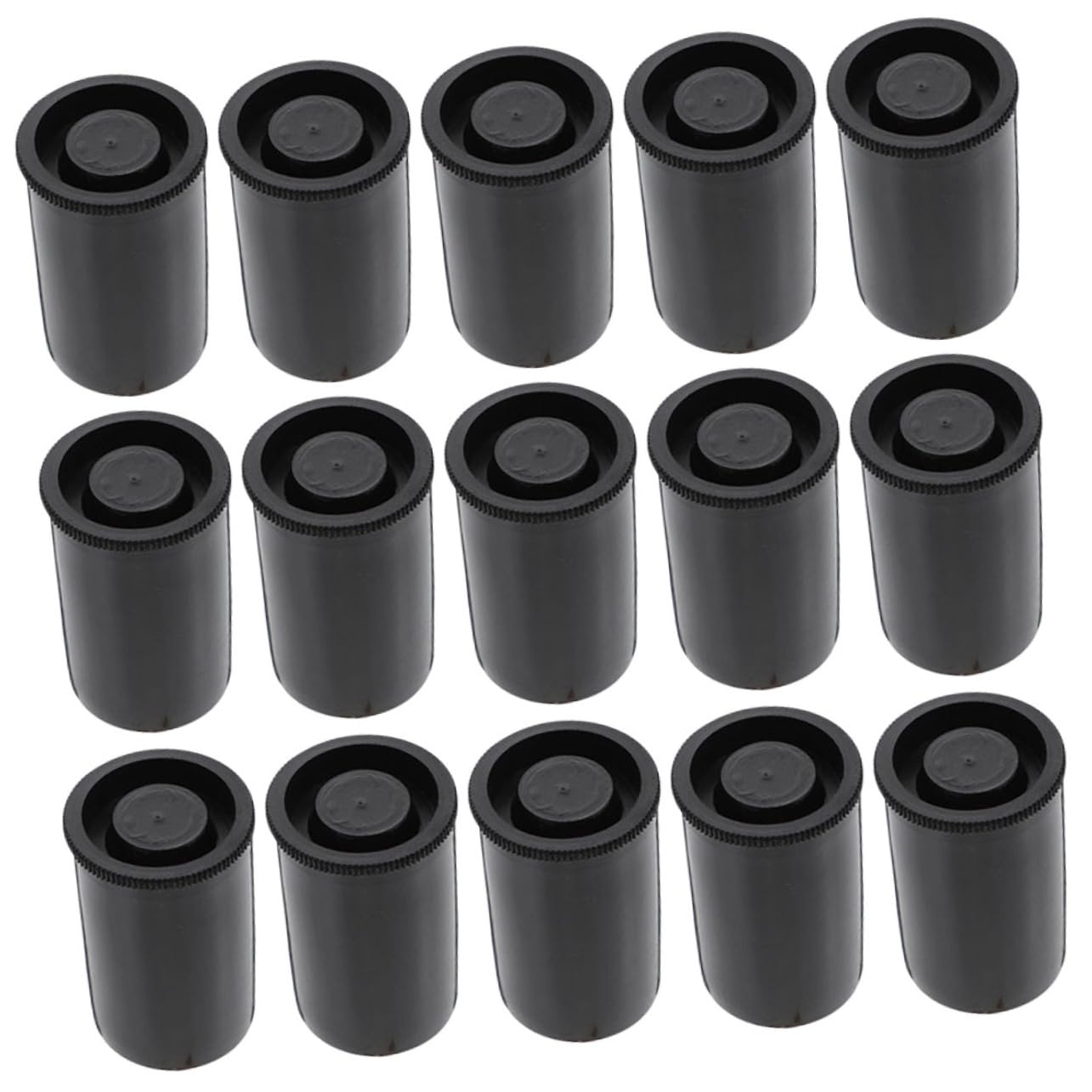 DOITOOL 50pcs Film Canisters Caps Plastic Film Storage Case Reusable Film Jars for Camera Small Plastic Containers Lids for Film Rolls
