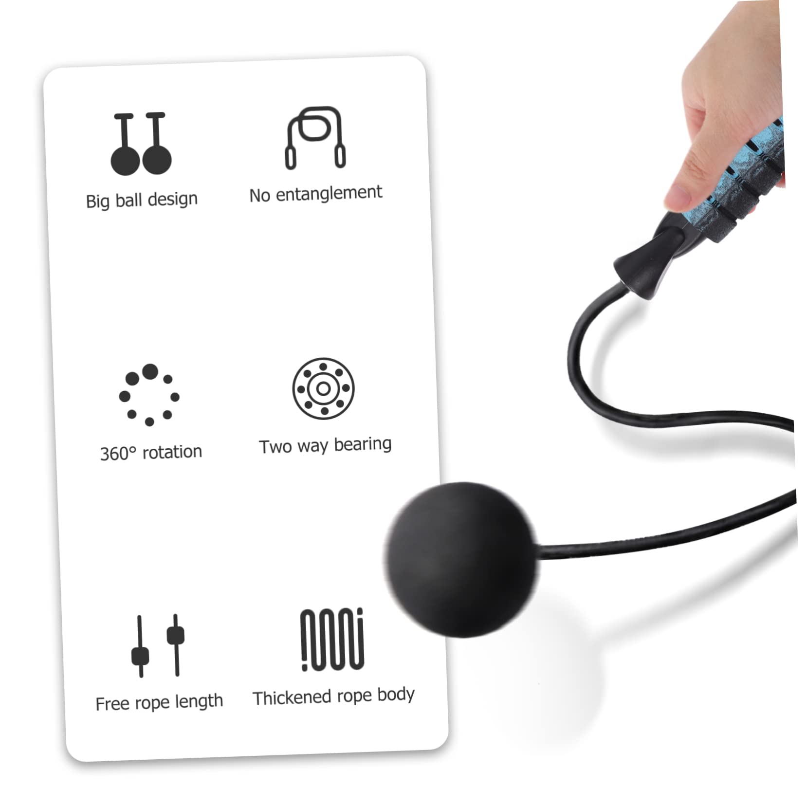Toyvian Salto Inalámbrica con Antideslizante Bola de Entrenamiento Casa Ejercicio de Fitness Adultos