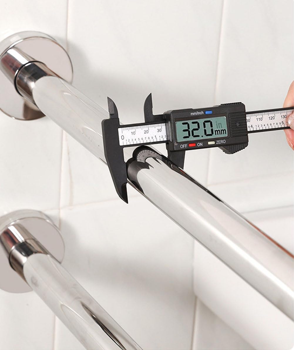 Handicap Barres d'appui pour toilettes de 70 cm, barre de sécurité pour personnes âgées, personnes âgées, handicapées, montage mural au sol