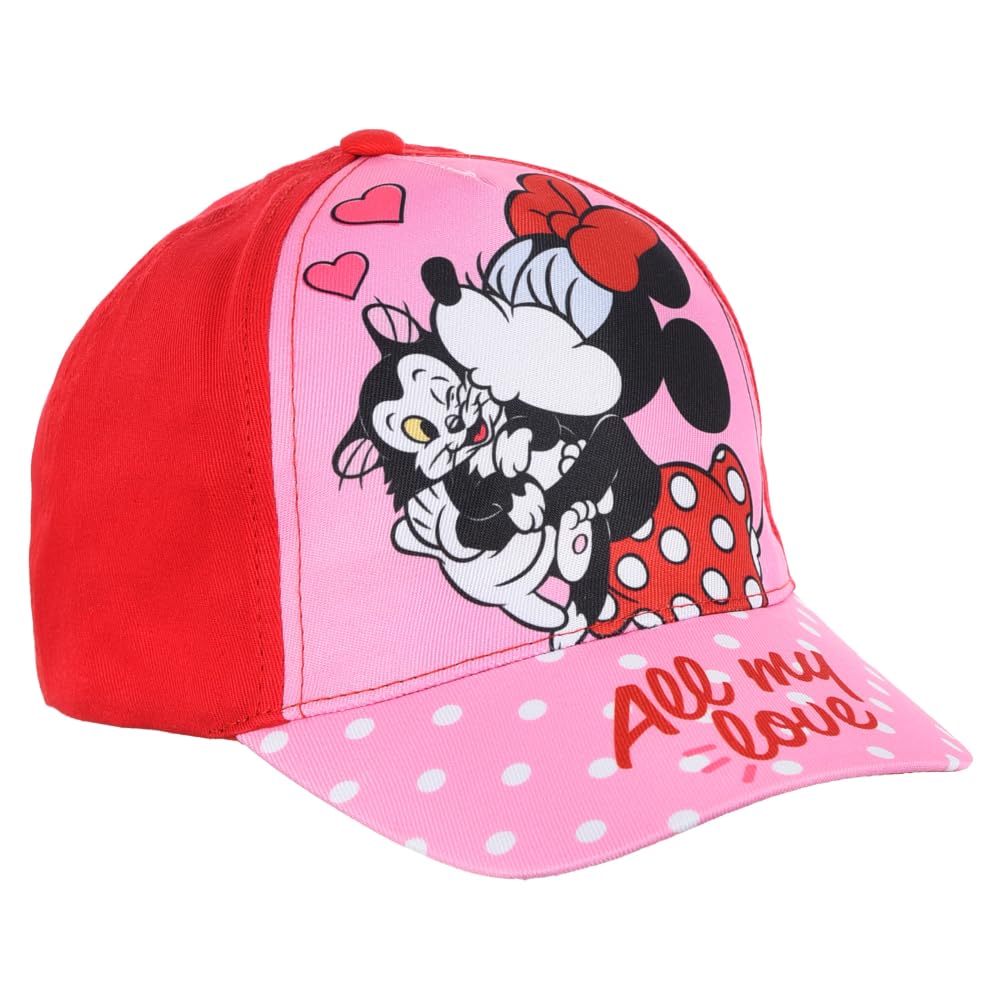 Cappello con Visiera Minnie Disney Berretto Estivo per Bambini Regolabile Protezione dai Raggi UV