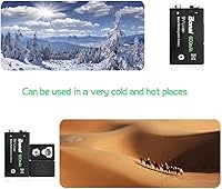 Vista 7 de BONAI Cargador de batería de 8+1 bahía con pantalla LCD para pilas recargables AA AAA NiMH NiCd 9V con baterías recargables de litio de 9 V, 600