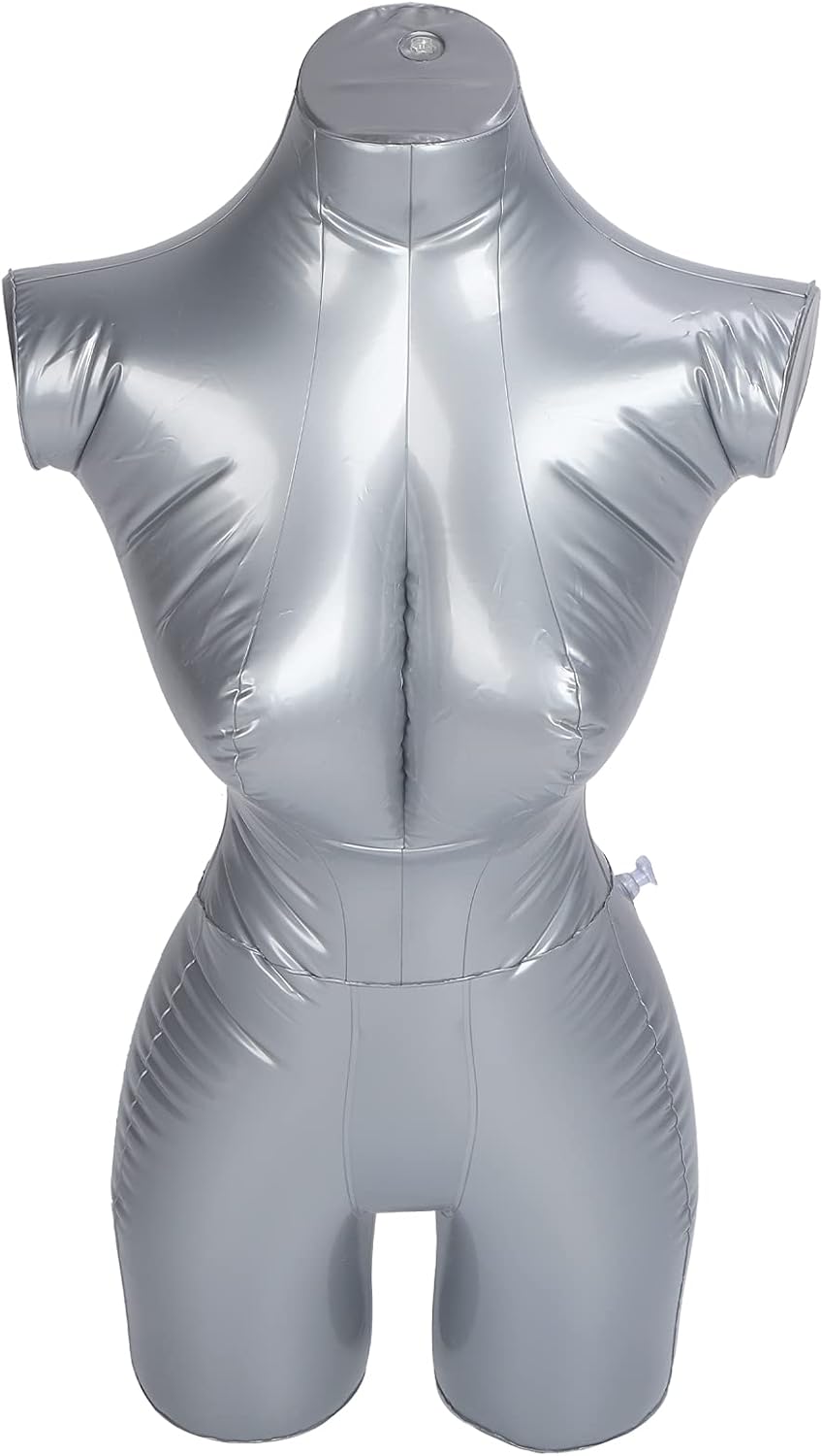 Clothing Display Rack, PVC Female Inflatable Mannequin Model Upper Body Clothing Display Rack for Window and Clothing Display