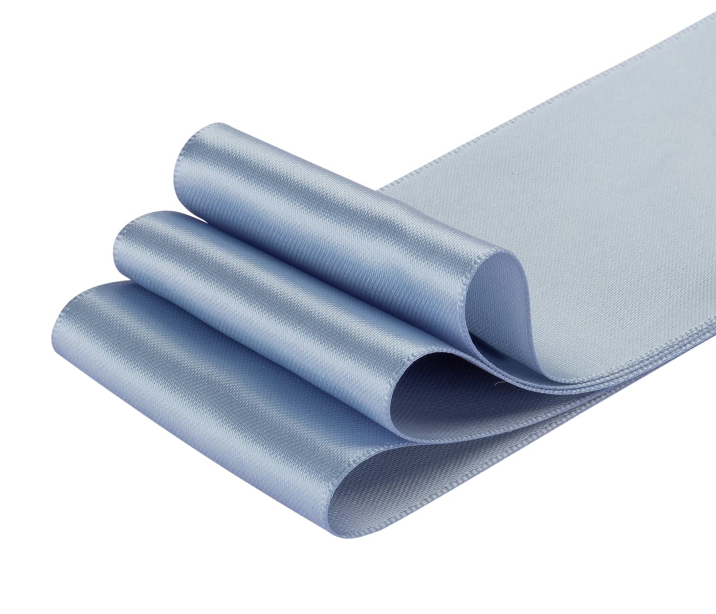 Double Faced Satin Ribbon, 50mm X 22M, Solid Polyester Craft Ribbon, Perfect for Gift Wrapping Crafts - Image 3