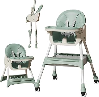 6-in-1 Convertible Baby High Chair โ Multi-Functional Toddler Seat with Double Tray