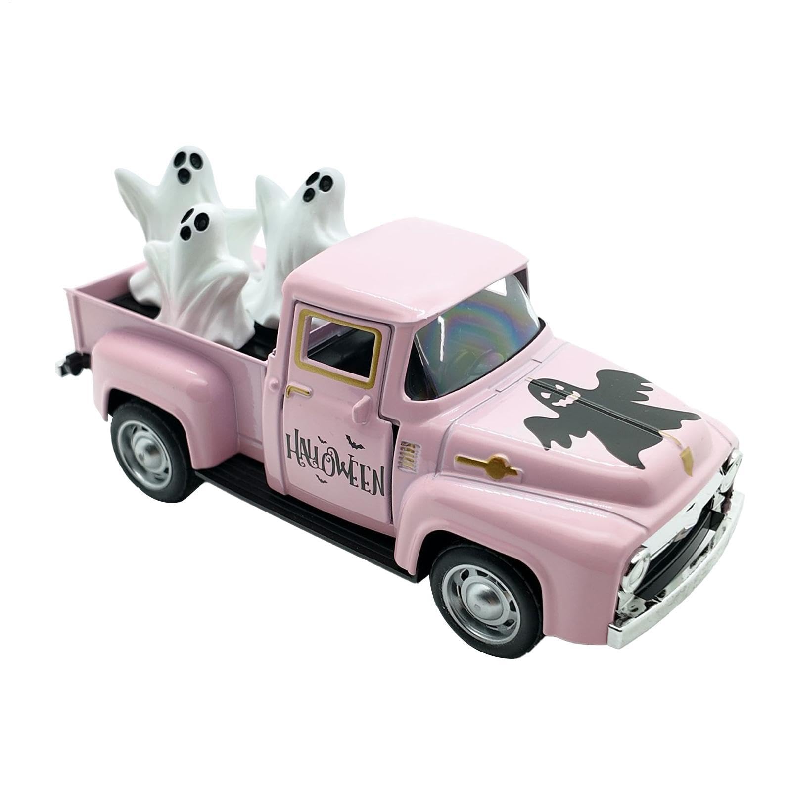 Camión de Halloween decorativo para dar un toque festivo a tu estantería u oficina