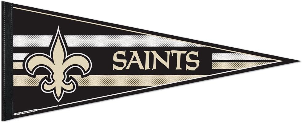 NFL New Orleans Saints WCR63776913 Carded Classic Pennant, 12 x 30 by WinCraft