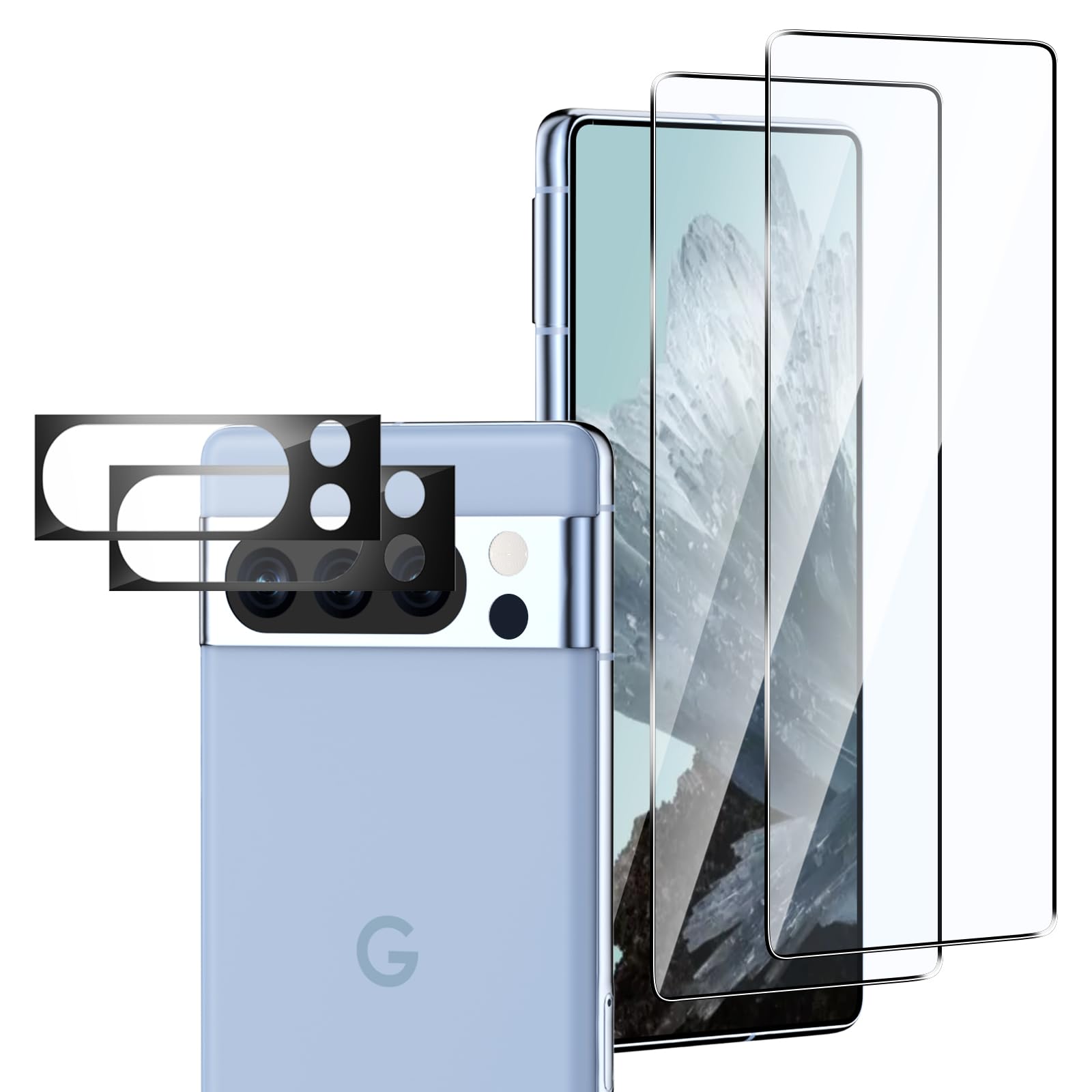 Amazon | For Google Pixel 8 Pro ガラスフィルム「2枚」+Google Pixel 