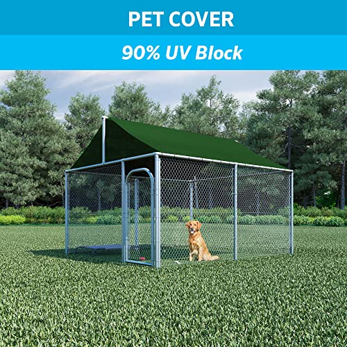Coolaroo 90% UV Block Heavy Duty Sun Protection Fabric - Breathable Outdoor Shade Cover for Pergolas, Patios, Pets, Vehicles, and Play Areas, Tear-Resistant HDPE, 12ftx50ft Roll, Heritage Green