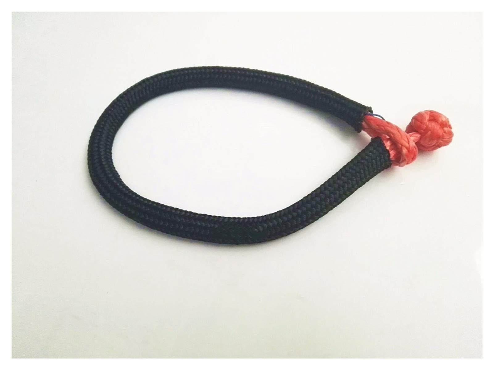 Cuerda de cabrestante sintética de 6mm naranja con grillete suave para rescate de ATV