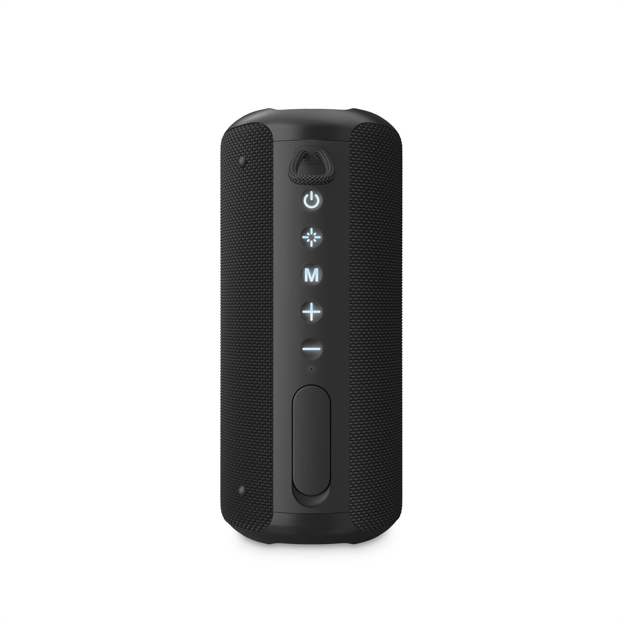 Energy Sistem Soundbliss Altavoz Bluetooth Potente 40W y Portatil TWS 12H Autonomia IPX6 Resistente al Agua Sostenible Plastico Reciclado Luces LED USB y MicroSD para Exterior e Interior Negro