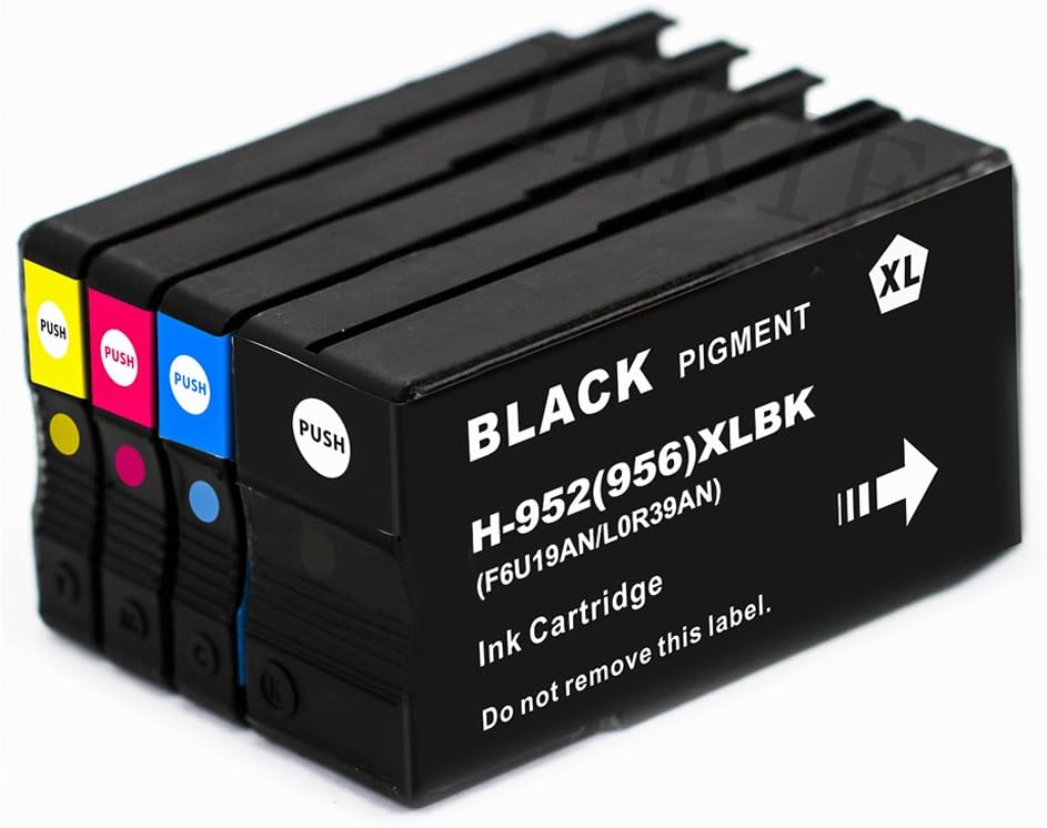 InkIF Remanufactured 952 952XL Ink Cartridegs for HP Officejet Pro 7740 8210 8216 8710 8715 8720 8725 8730 8740 Printer High Yeild 4 Color (1 Black, 1 Cyan,1 Magenta,1 Yellow)