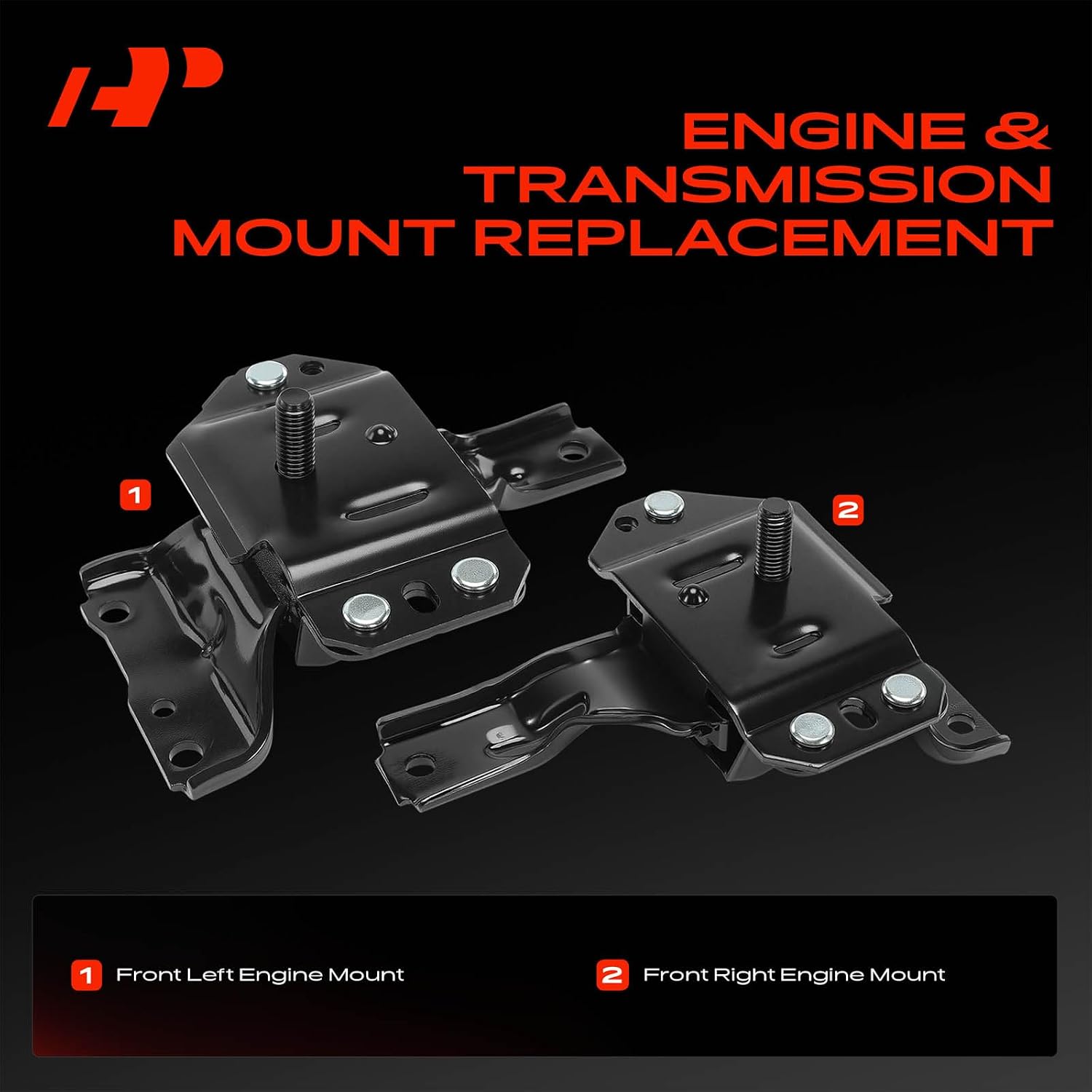 A-Premium 2PCS Front Left and Right Engine Motor Mount Kit Compatible with Ford Mustang 1996-2004, 4.6L