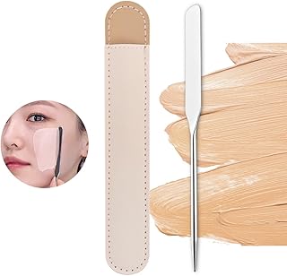 PVBN - Espátula de maquillaje de acero inoxid...