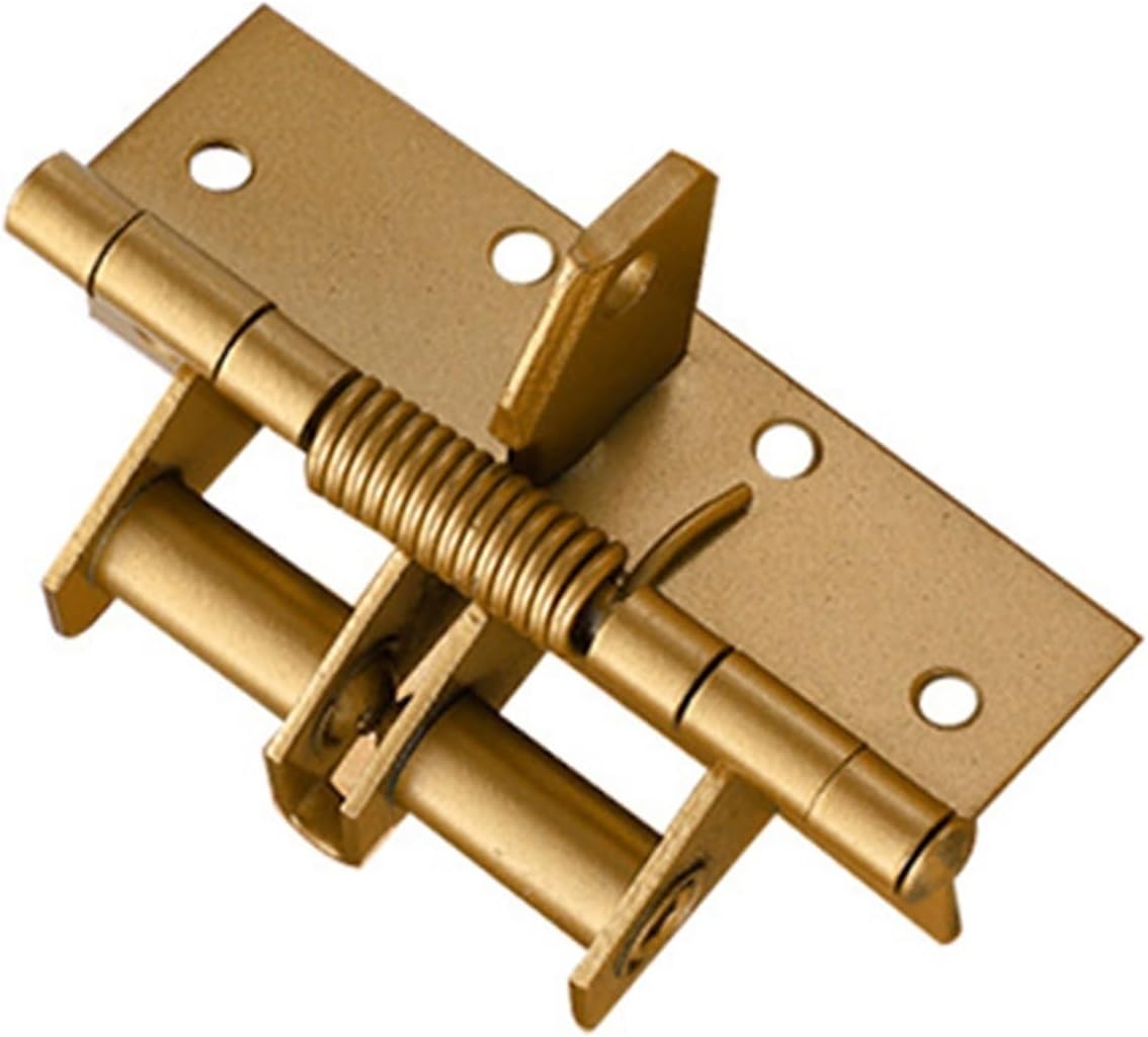 4-inch Spring Door Hinge 90 Degree Positioning self-Closing(Yellow)