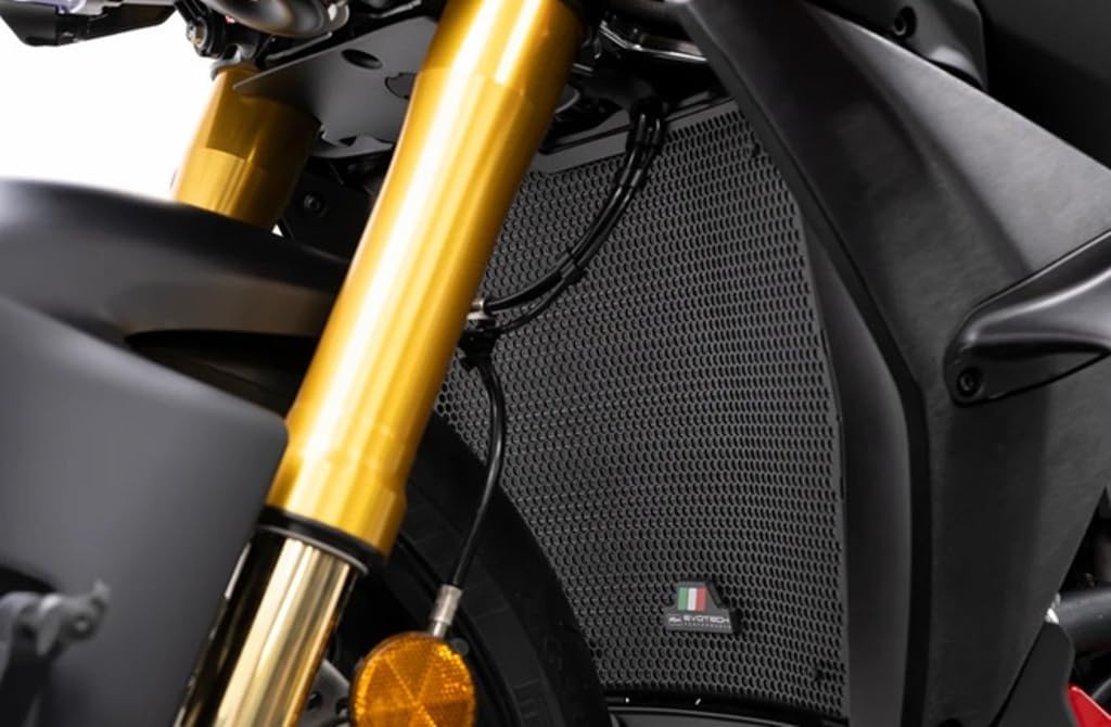 Evotech Radiator Guard Kit compatible for Ducati Streetfighter V4 Models. Year 2025 onwards. PRN018192-018198