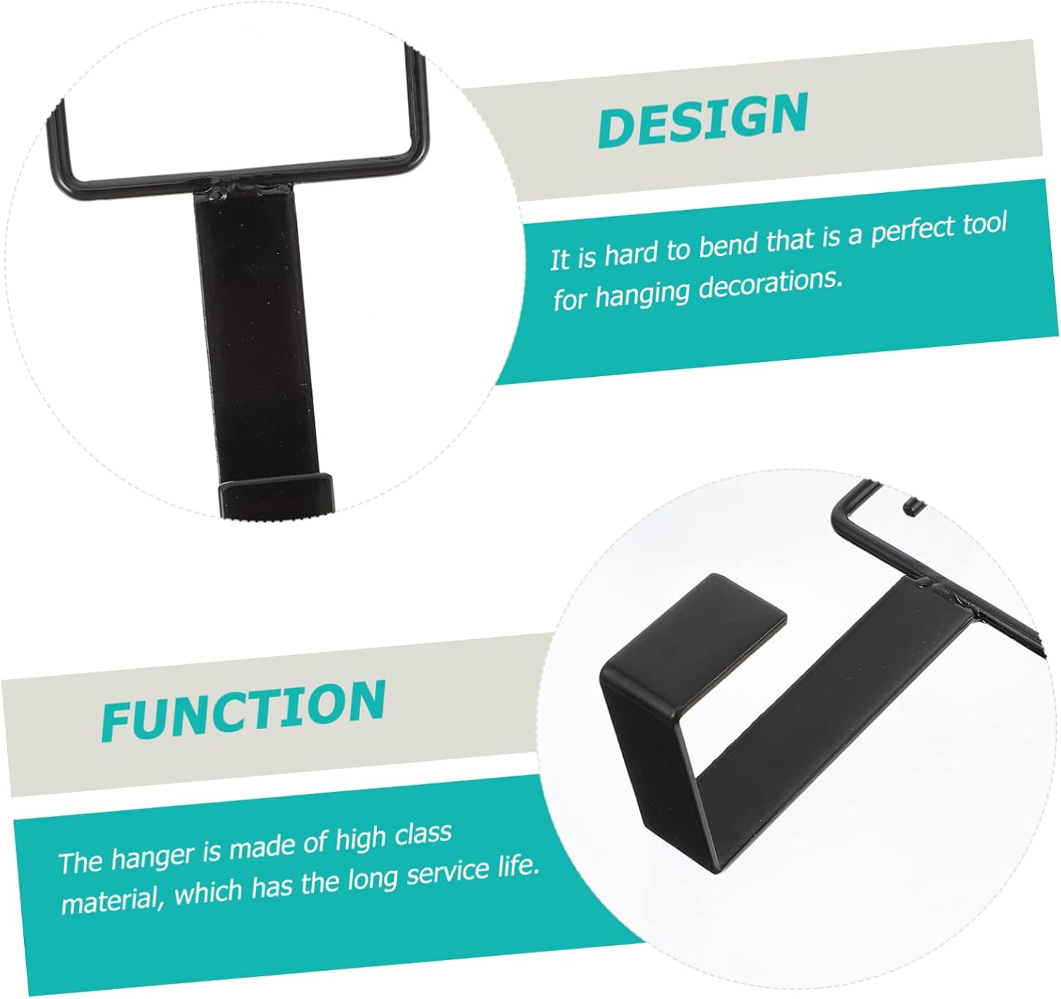 2pcs Christmas Wreath Hangers Door Hooks for Easy Installation for Home Decoration Suitable for Various Wreath Multipurpose Use