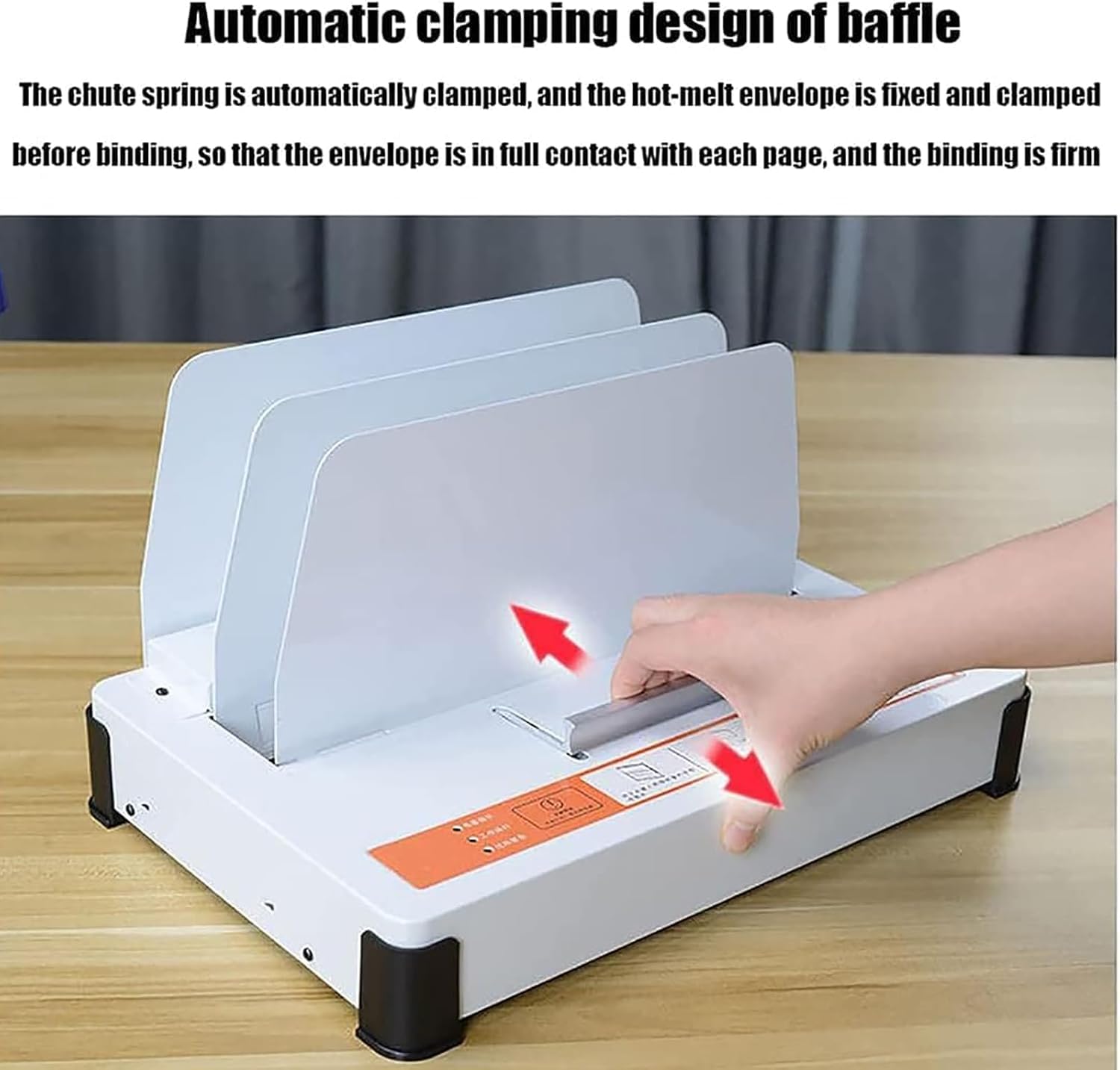 Relieuse thermique pour feuilles A4, capacité de 500 feuilles, épaisseur de reliure de 1 à 55 mm, idéale pour les rapports de bureau, les appels d'offres, les polices d'assurance