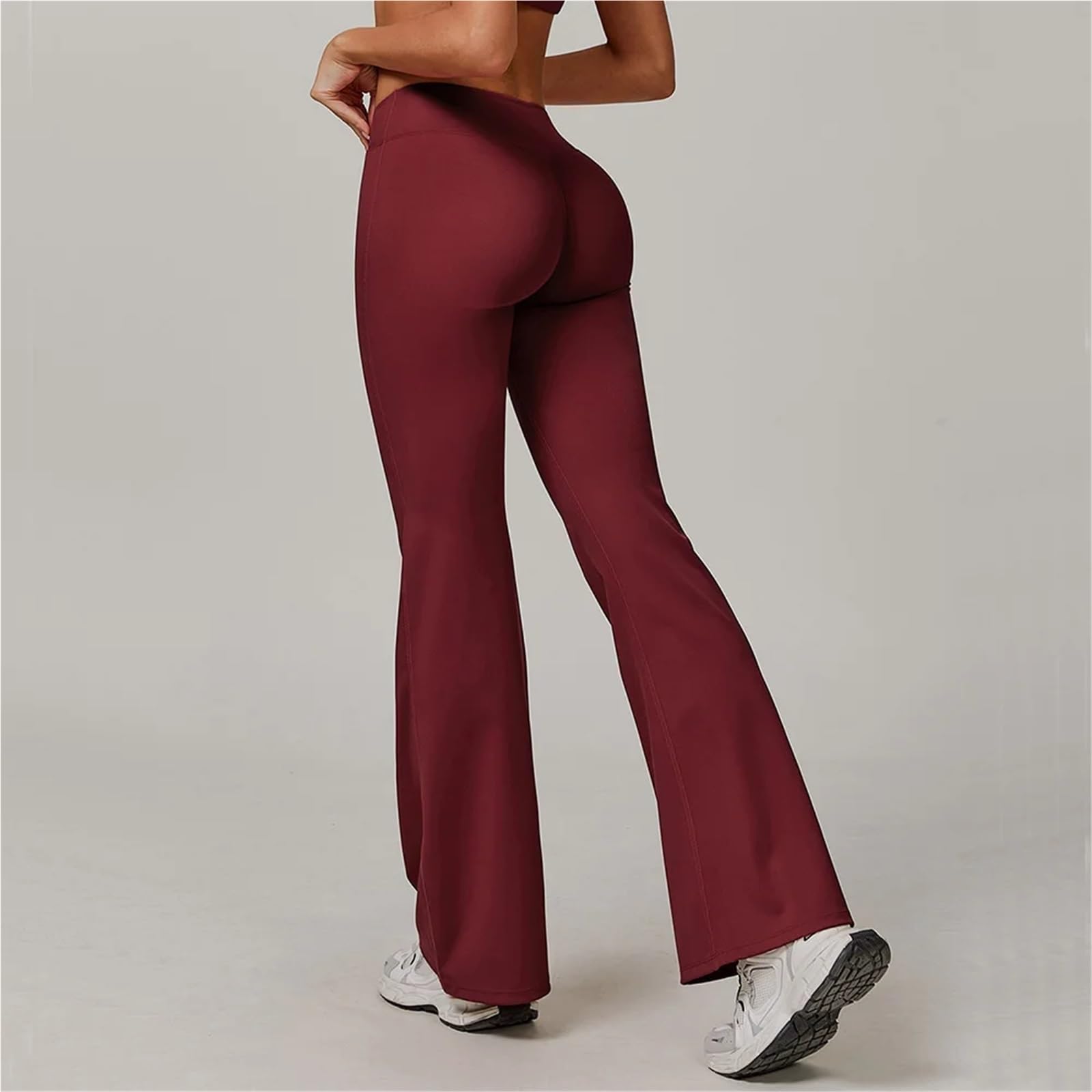 Pantalones de yoga acampanados, leggings deportivos for mujer, cintura alta, pierna ancha, push up, mallas for entrenamiento físico, ropa de gimnasio Para Yoga y Tiempo Libre