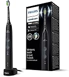 Philips Sonicare ProtectiveClean HX6830/44 - Elektrische Zahnbürste mit Drucksensor, BrushSync-Technologie und 2 Reinigungsmodi, Schwarz