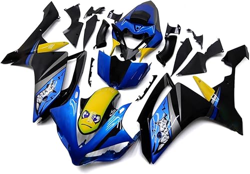 Miniatura 2 de MZYPARTS Kit de carenado de inyección azul, negro, amarillo, apto para YZF R1 07 08 Yamaha YZF1000 R1 2007-2008 YZF-R1 2007-2008 Juego completo de